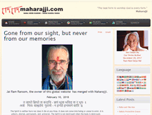 Tablet Screenshot of maharajji.com